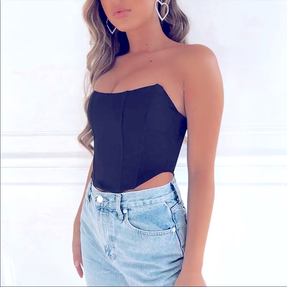 🔥SALE🔥 NEW BLACK CORSET TOP SMALL SIZE